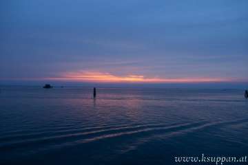 Sonnenuntergang bei Pellestrina