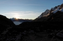 Sonnenuntergang am Salkantay Pass